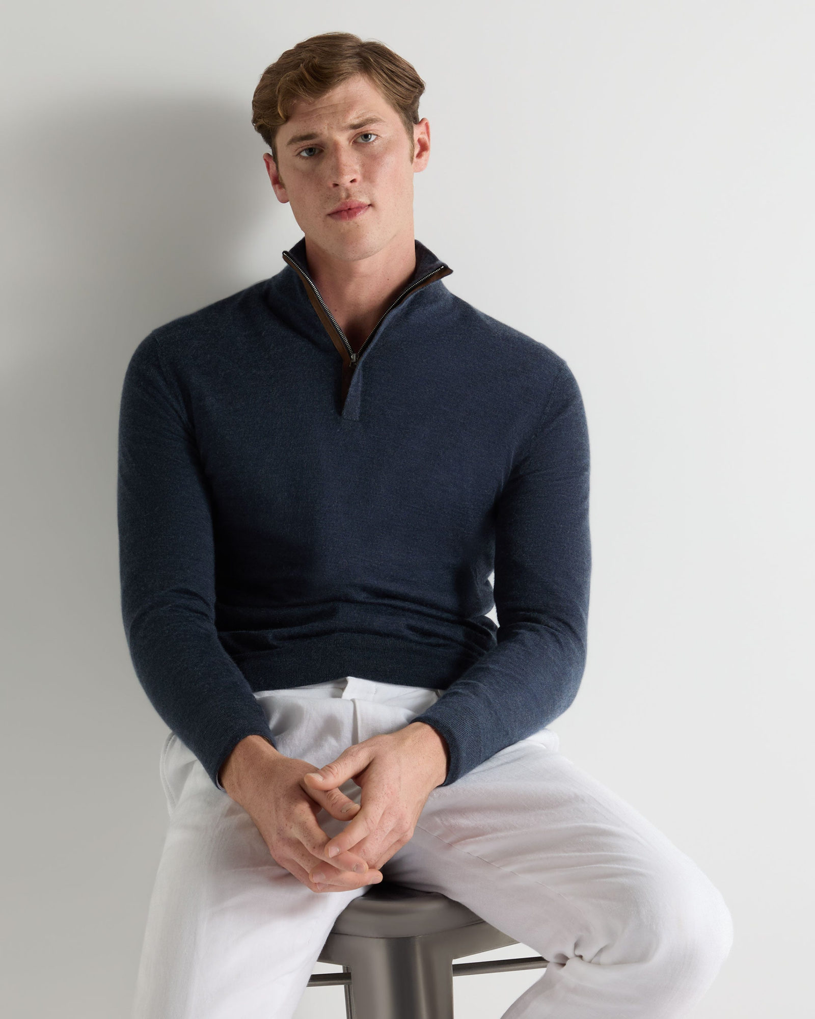 Men’s Italian Quarter-Zip Pullover
