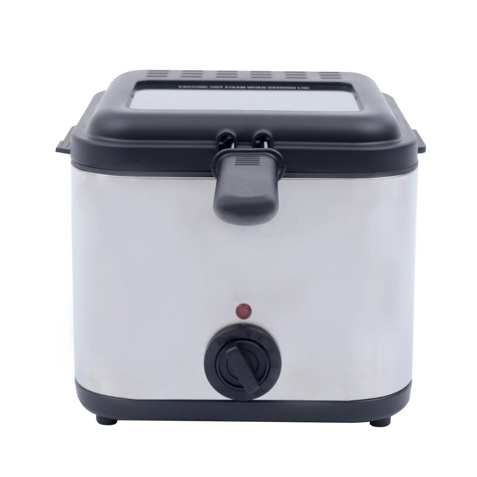 2025 Compacte Frituurpan van 1000W en 2,5L met Mand, Transparant Venster en Olie-afvoerhaak