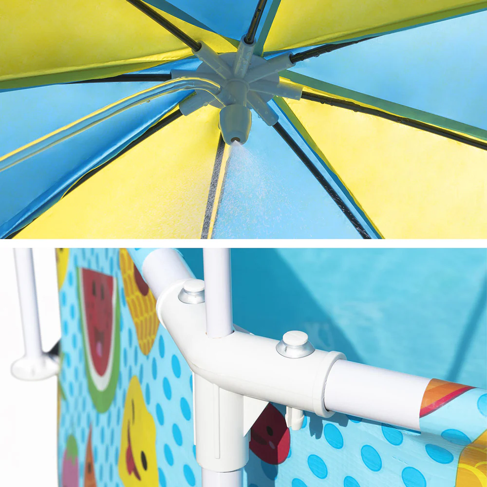 UPF 40+ Kids Pool Canopy 244x51cm Steel Frame Bestway