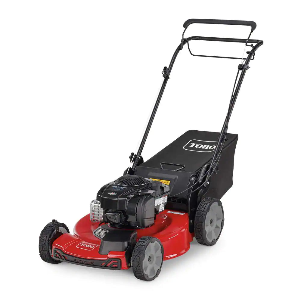 2025 Zelfrijdende frontaangedreven grasmaaier Briggs & Stratton High Wheel Recycler 22 inch met grote opvangbak