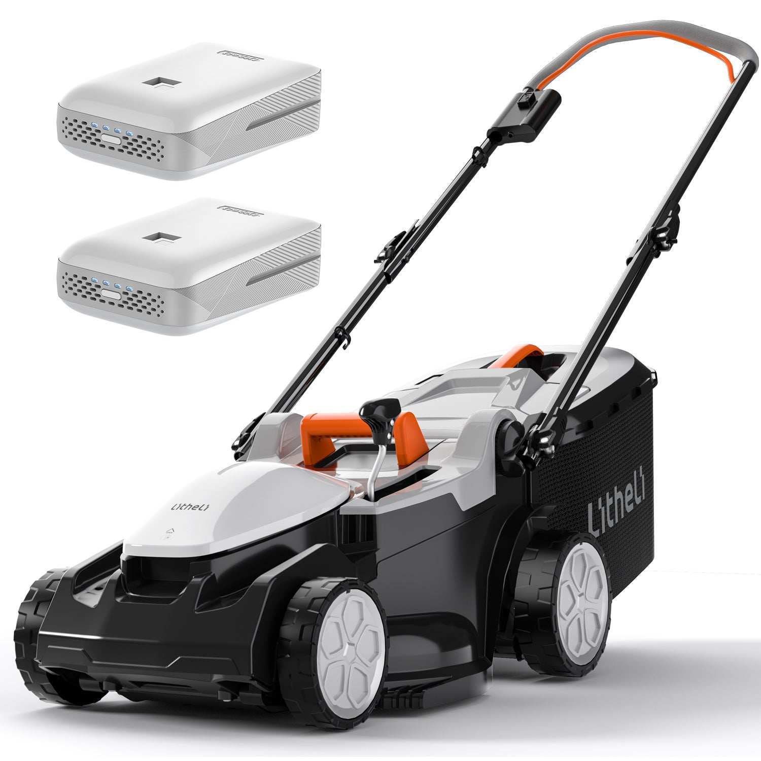 Handy+ U20 2 * 20V 37 cm Draadloze Grasmaaier | Inclusief 2 * 4,0 Ah SE-accu��s | Moeiteloos maaien van gazons tot 300 m2