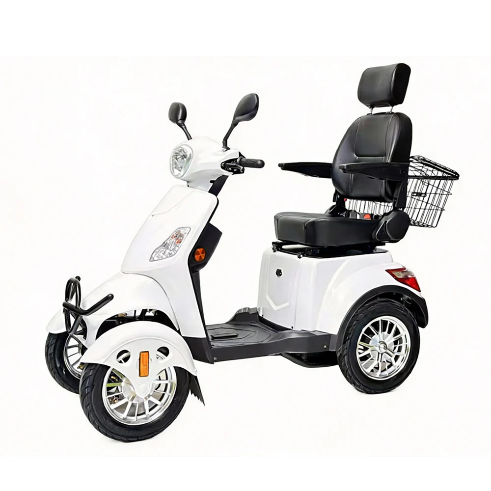4-Wheel Electric Mobility Scooter with 3 Selectable Speed Modes and 500W Motor, 150kg Max Load