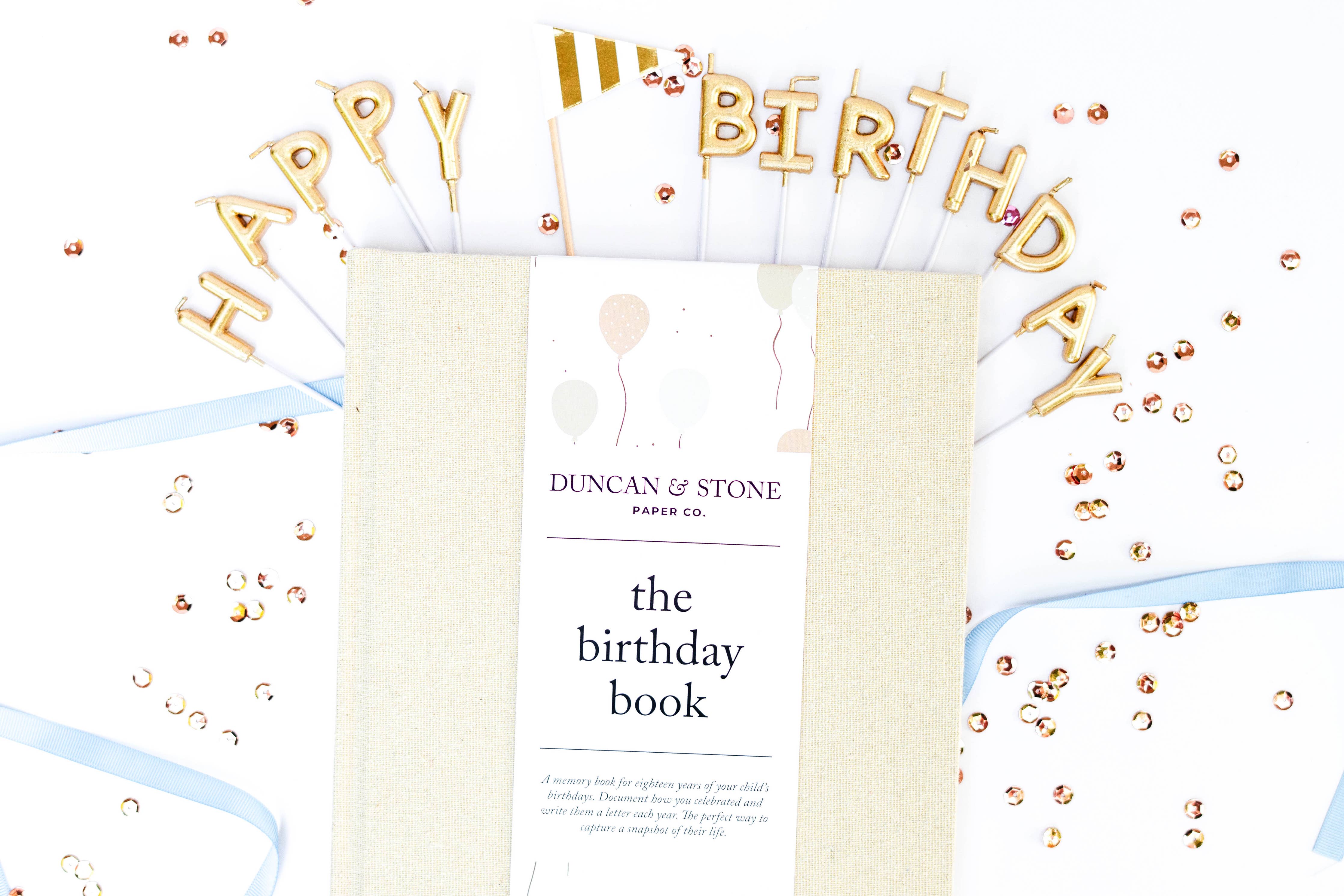 Birthday Memory Book �C Birthday Guest Book w/Gold