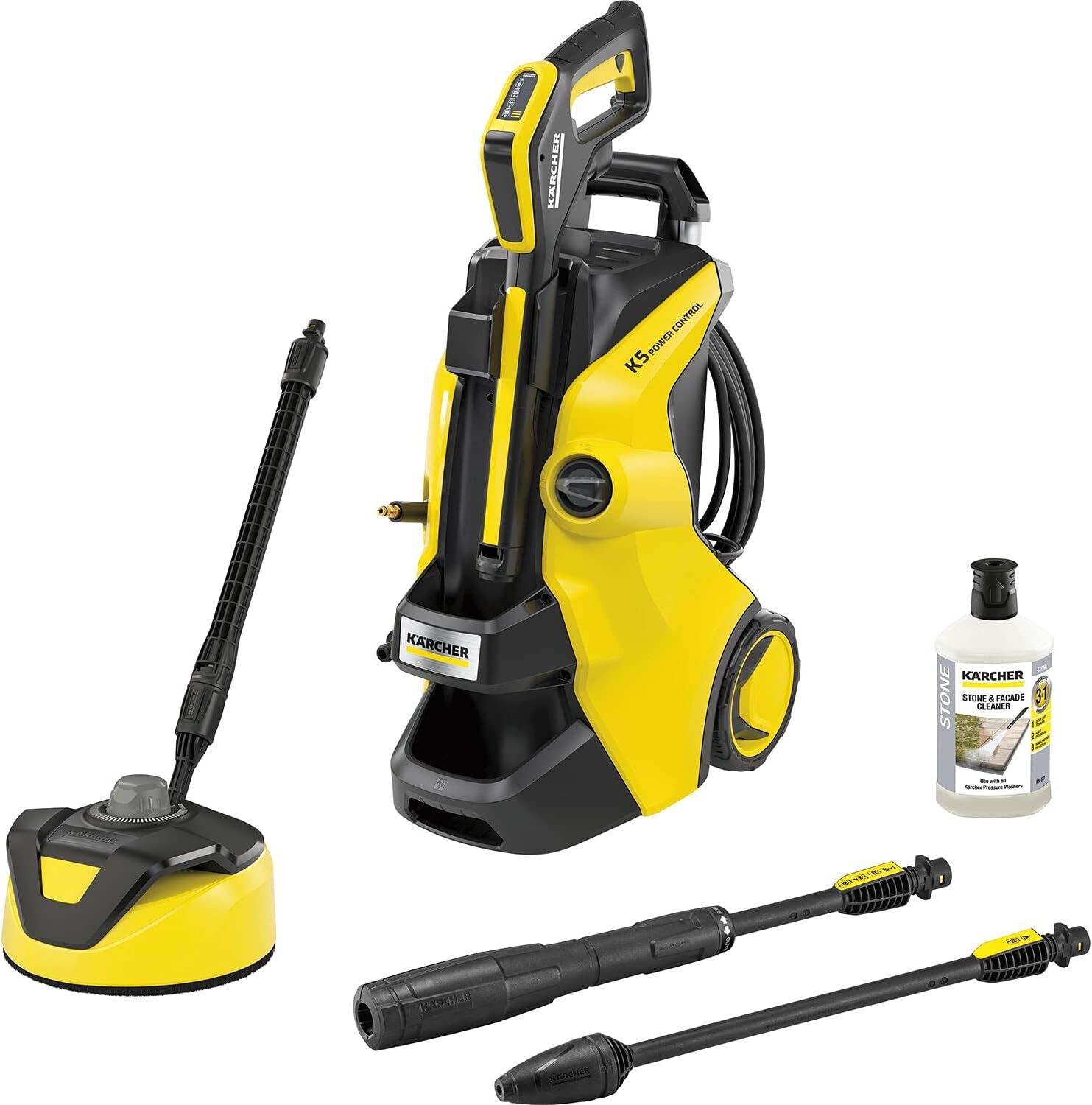 Krcher Hochdruckreiniger K 5 Compact, Druck: max. 145 bar, Durchfluss: max. 500 l/h, Flchenleistung: 40 m/h, Wasserfilter, Gewicht: 12 kg, Hochdruckschlauch und -pistole, Dreckfrser, Strahlrohr
