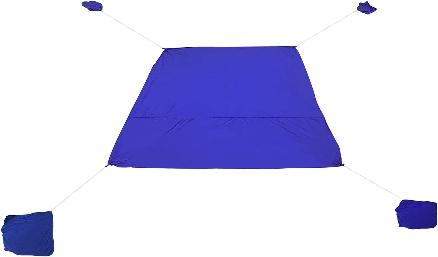 Strandzelt Reise-Strandmuschel Sonnenschutz Shelter UV-Schutz Outdoor Campingzelt für 3-4 Personen mit Tragetasche, 2 Aluminiumstangen, kleines Packmaß (Color : Blue)
