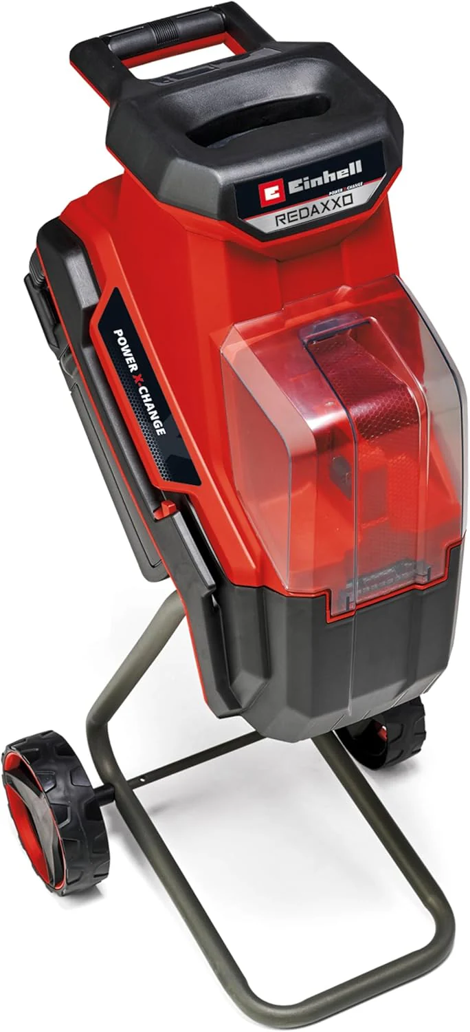 Einhell accu-hakselaar REDAXXO 36/25 Power X-Change (36 V, max. 25 mm takdikte, 3 omkeerbare stalen messen, 55 L opvangzak, transporthandgreep, aanstamper)