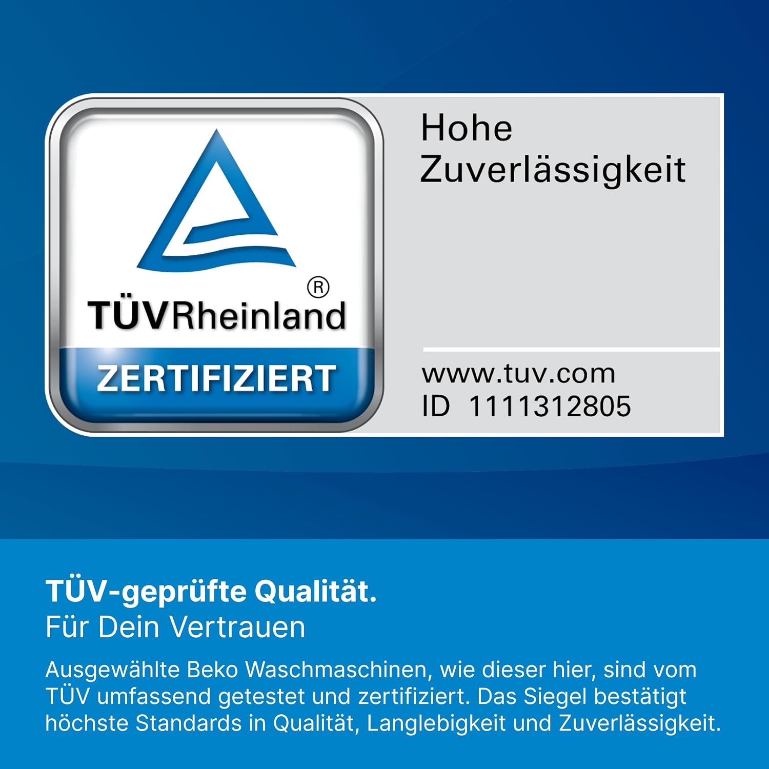 Beko Waschmaschine 8kg, Stiftung Warentest GUT (1,9)*, 1400 U/min, SteamCure Dampffunktion, AquaWave Schontrommel, StainExpert Programm, B5WFT78410W, Weiß