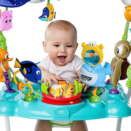 Bright Starts Disney Baby Finding Nemo Activity Center Jumper with Interactive Toys, 360�� Seat, Adjustable Positions