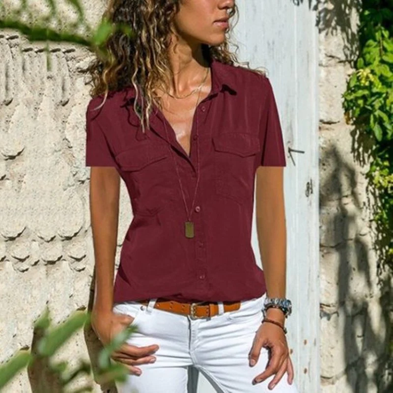 Florence - Kurz?rmelige Streetwear-Bluse
