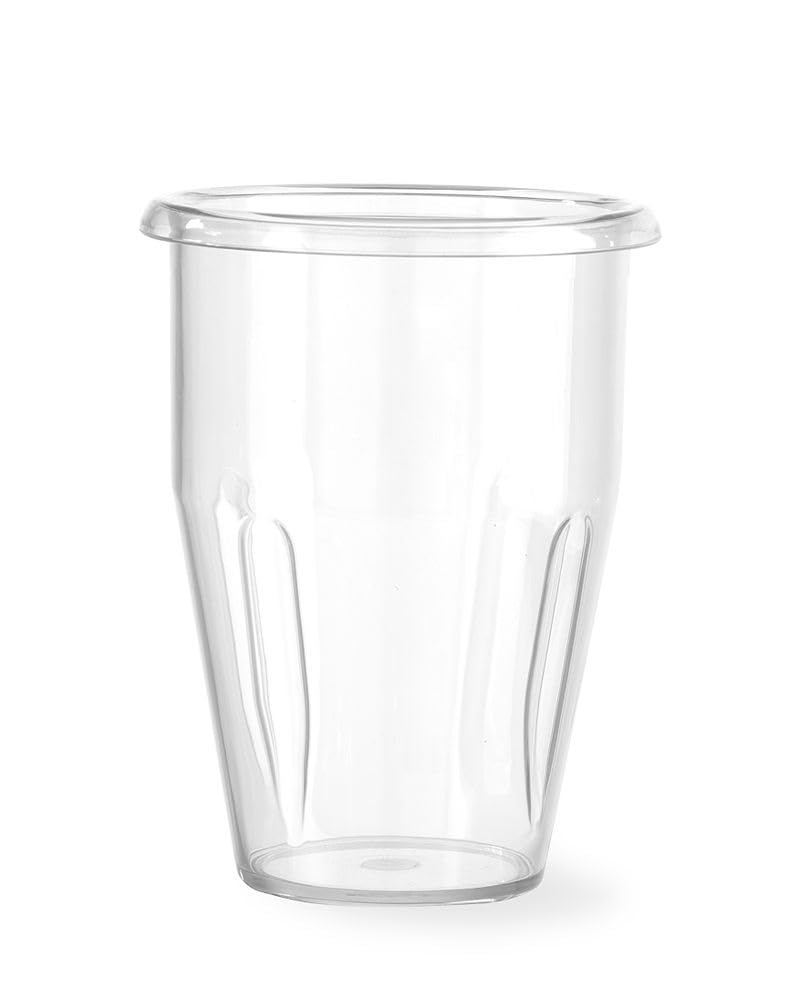 HENDI Milchshake Maker, Inkl. 2 Mixbechers (Edelstahl und Polykarbonat) und 4 austauschbaren Rührwerken, Drink mixer, Frappés, Getränkemixer, 230V/400W, 170x196x(H)490mm, Karamell
