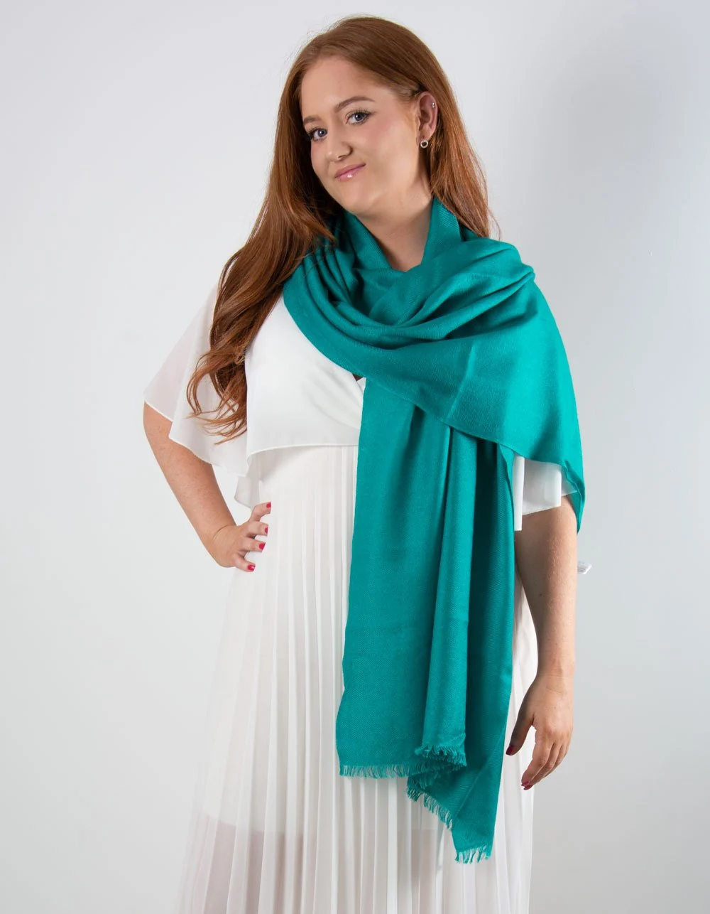 Green Cashmere Pashmina