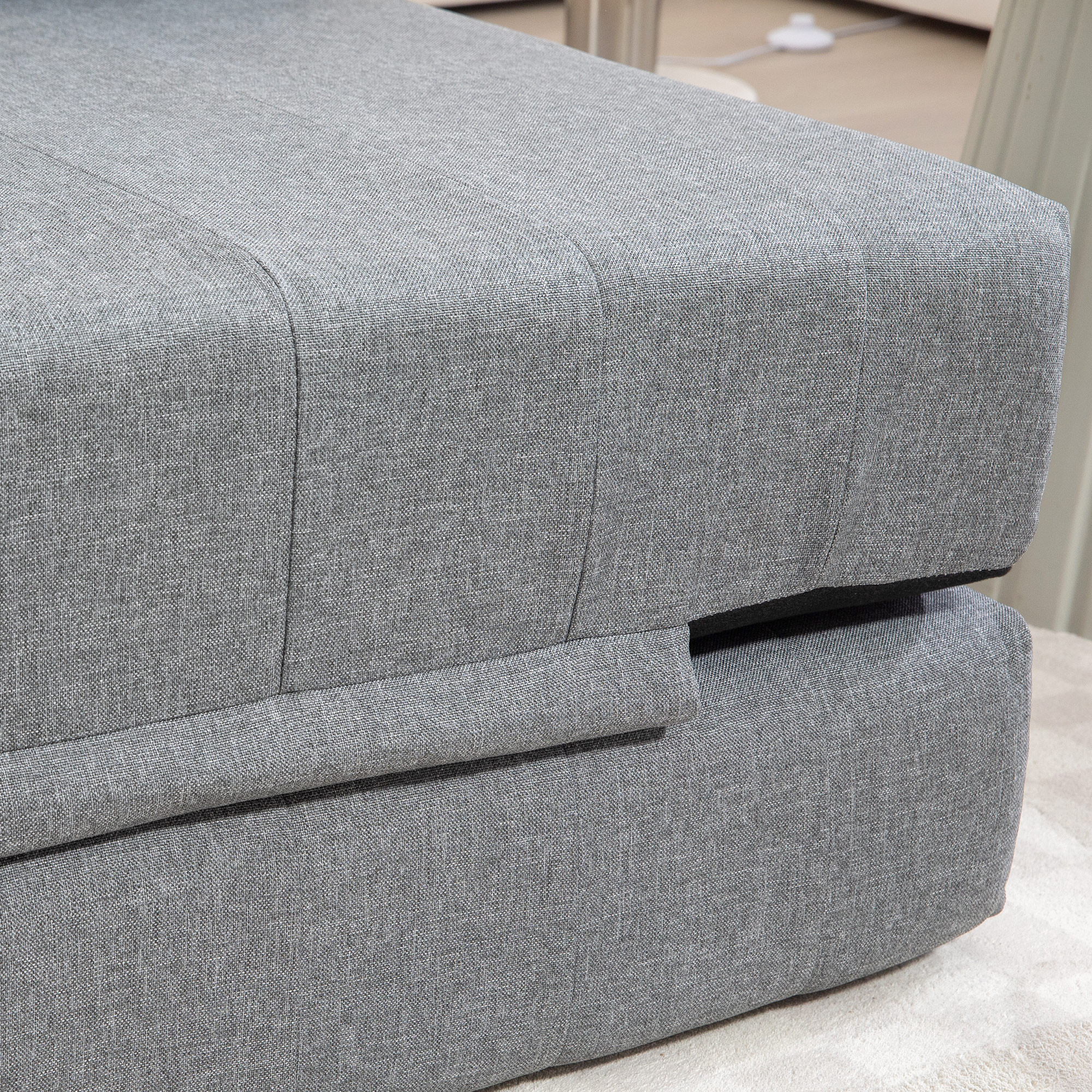 Opvouwbare Gastenbed Stoel, Slaapbank, Opvouwbaar, tot 250 kg, 138x80x50 cm, Grijs