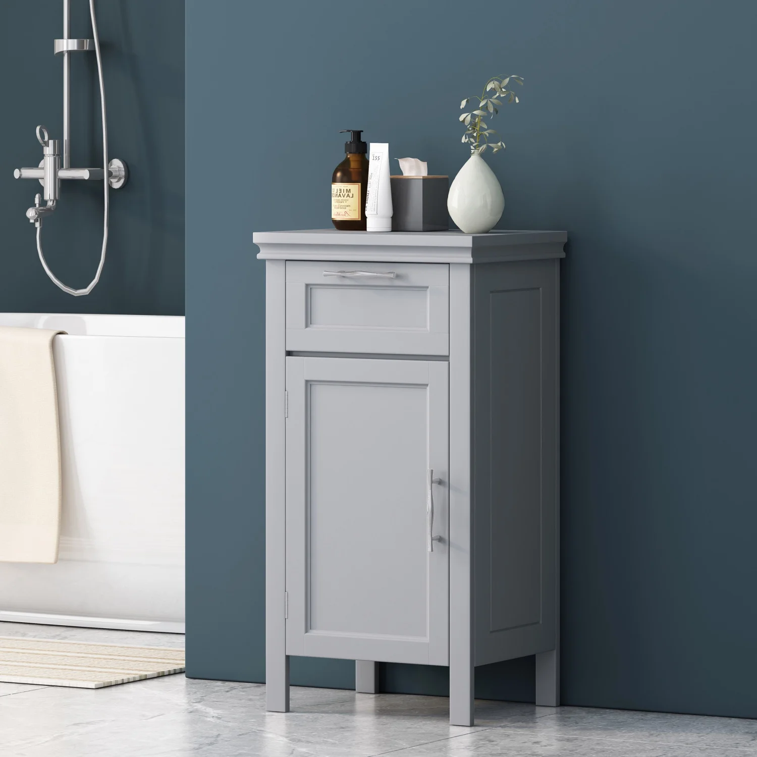 Vrijstaand hangend opbergrek met deuren