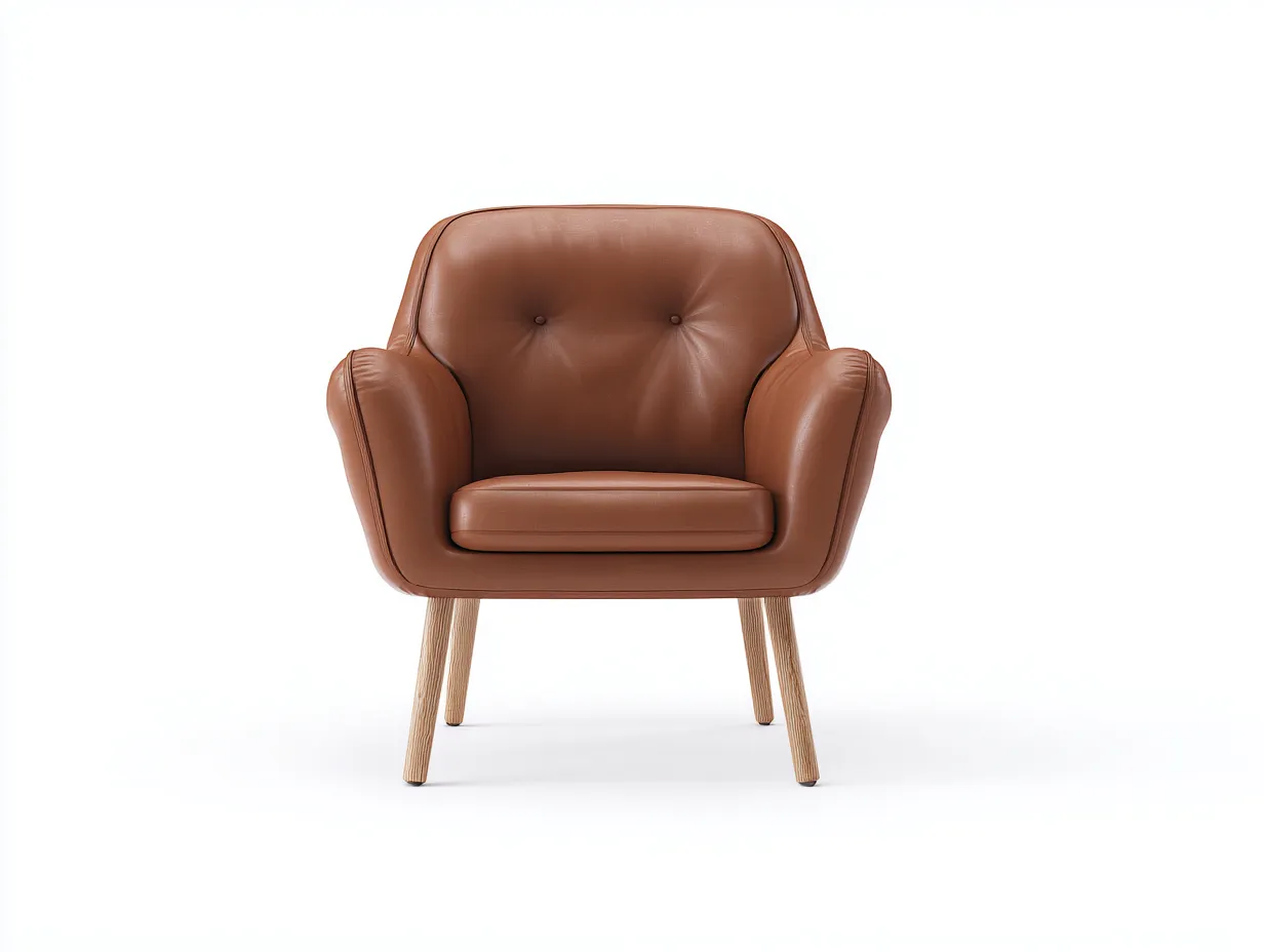 Esszimmerstühle - Kunstleder-Holz - 64x61x83 cm - Braun - Modern