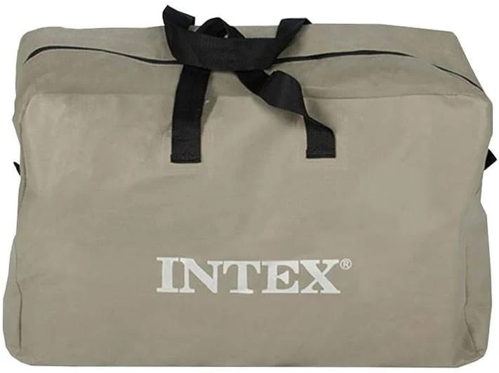 INTEX Excursion Inflatable Boat Series: Includes Deluxe 54in Boat Oars and High-Output Pump ?C SuperTough PVC ?C Adjustable Seats with Backrest ?C Fishing Rod Holders ?C Welded Oar Locks