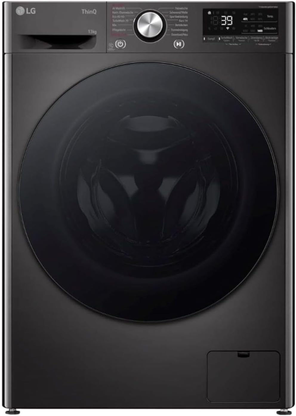LG F4WV7080, Klasse A, Frontlader-Waschmaschine 8 kg, 1400 U/Min, AI Direct Drive, Wi-Fi, Tiefenreinigung mit Dampf, Groe Kapazitt, TRIPLE A, Auentür aus Sicherheitsglas, 62 x 60 x 85 cm  Wei