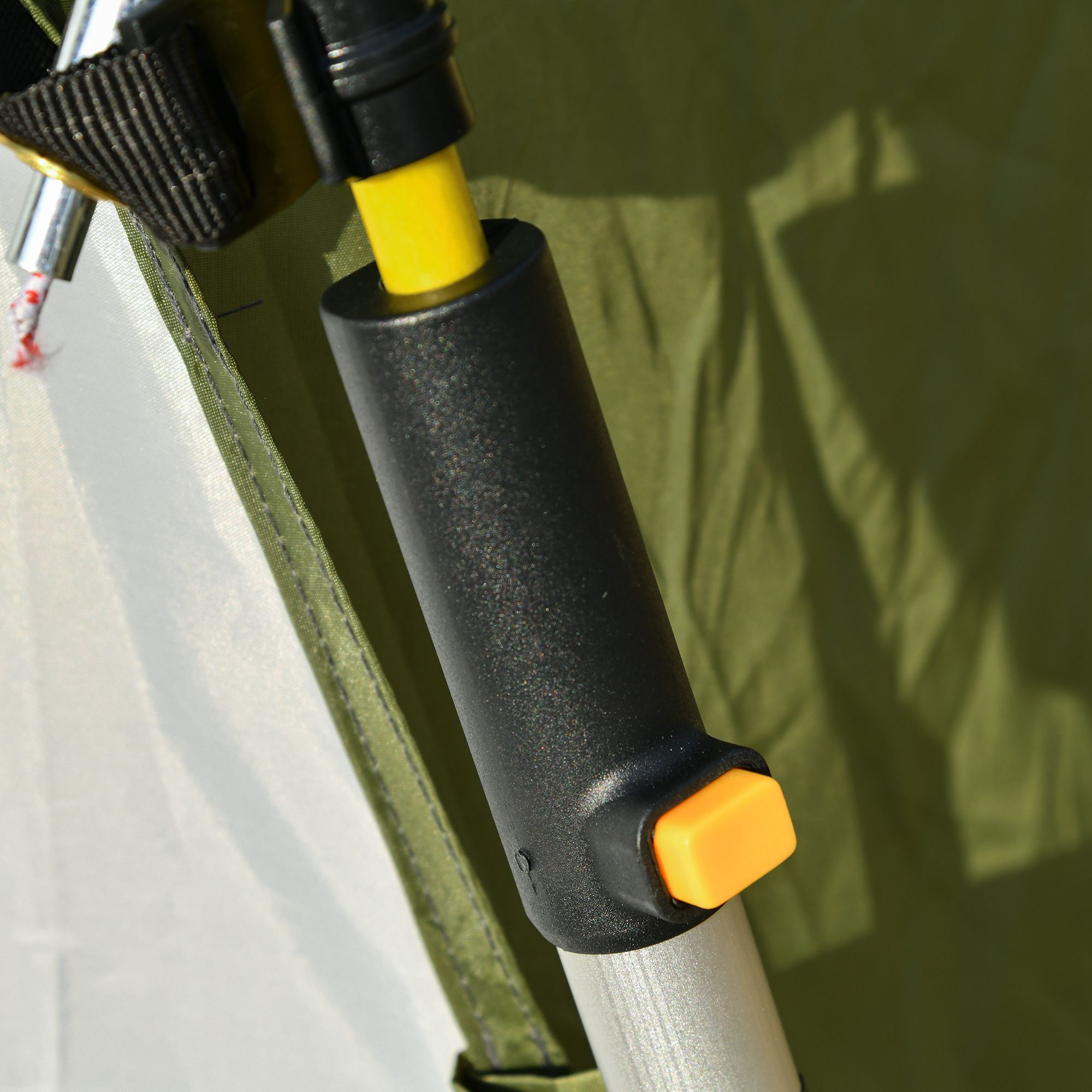 bivvy tent is aluminium glasvezel 195cm x 240cm x 240cm