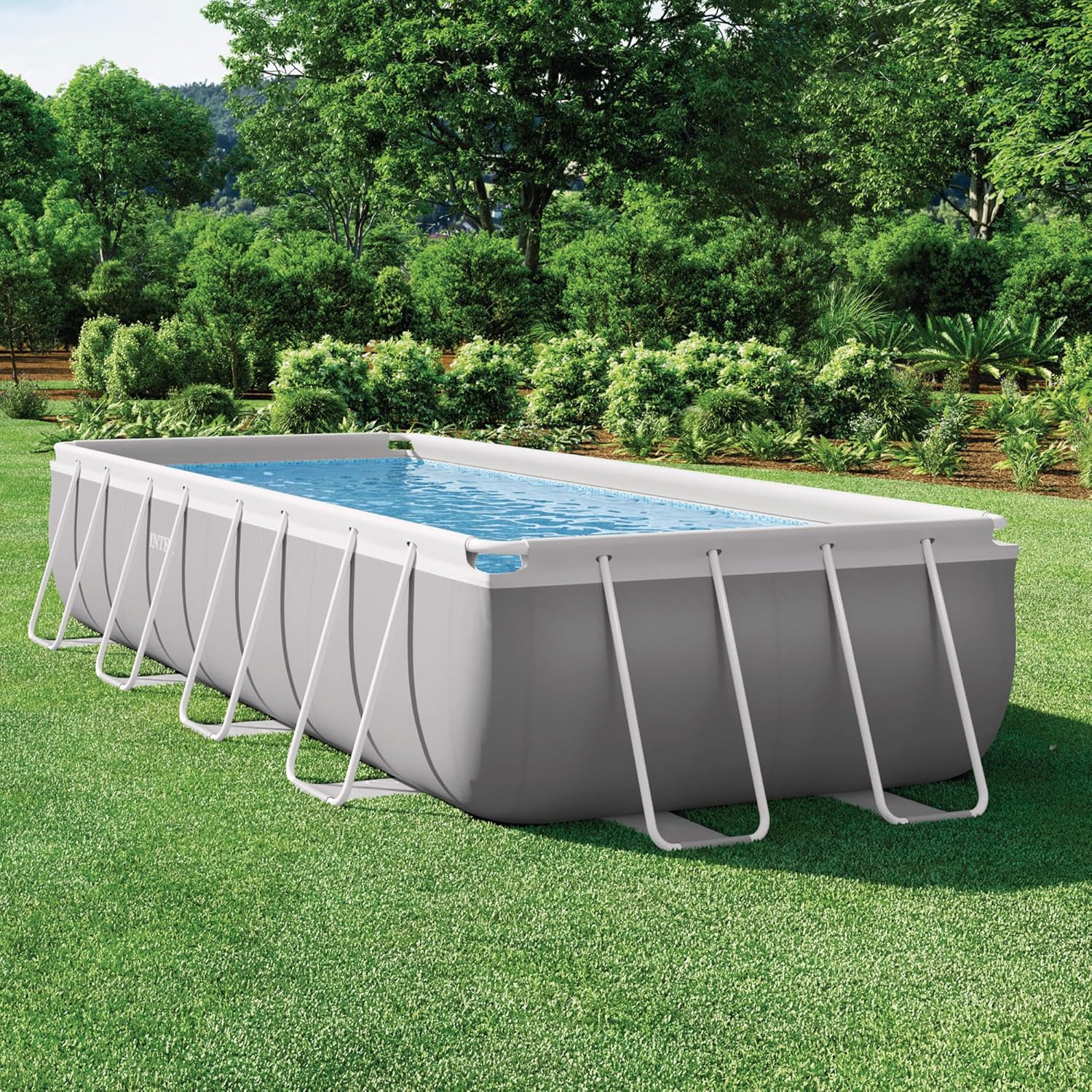 INTEX 55212 - Piscina Rectangular Prisma Frame 488x244x107 cm + depuradora