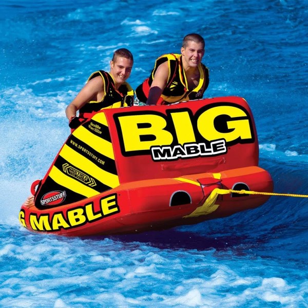 Sportsstuff Inflatable Big Mable Sitting Double Rider Towable Boat Tube (2 Pack)
