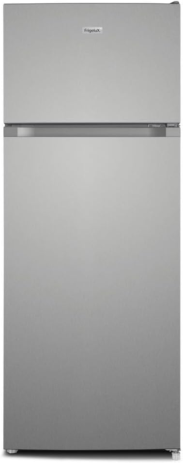 FrigeluX Réfrigérateur Double Porte Inox RDP216XE 211L