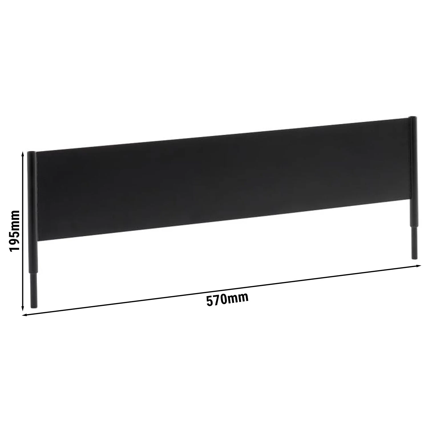 Stikketavle VALO - metall - 570x10 mm - passer til 14030 - svart