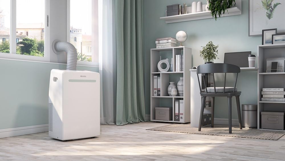 Dolceclima Aira 10 A NW – tragbares Klimagerät 10.000 BTU nur kalt Entfeuchterfunktion Energieklasse A Timer