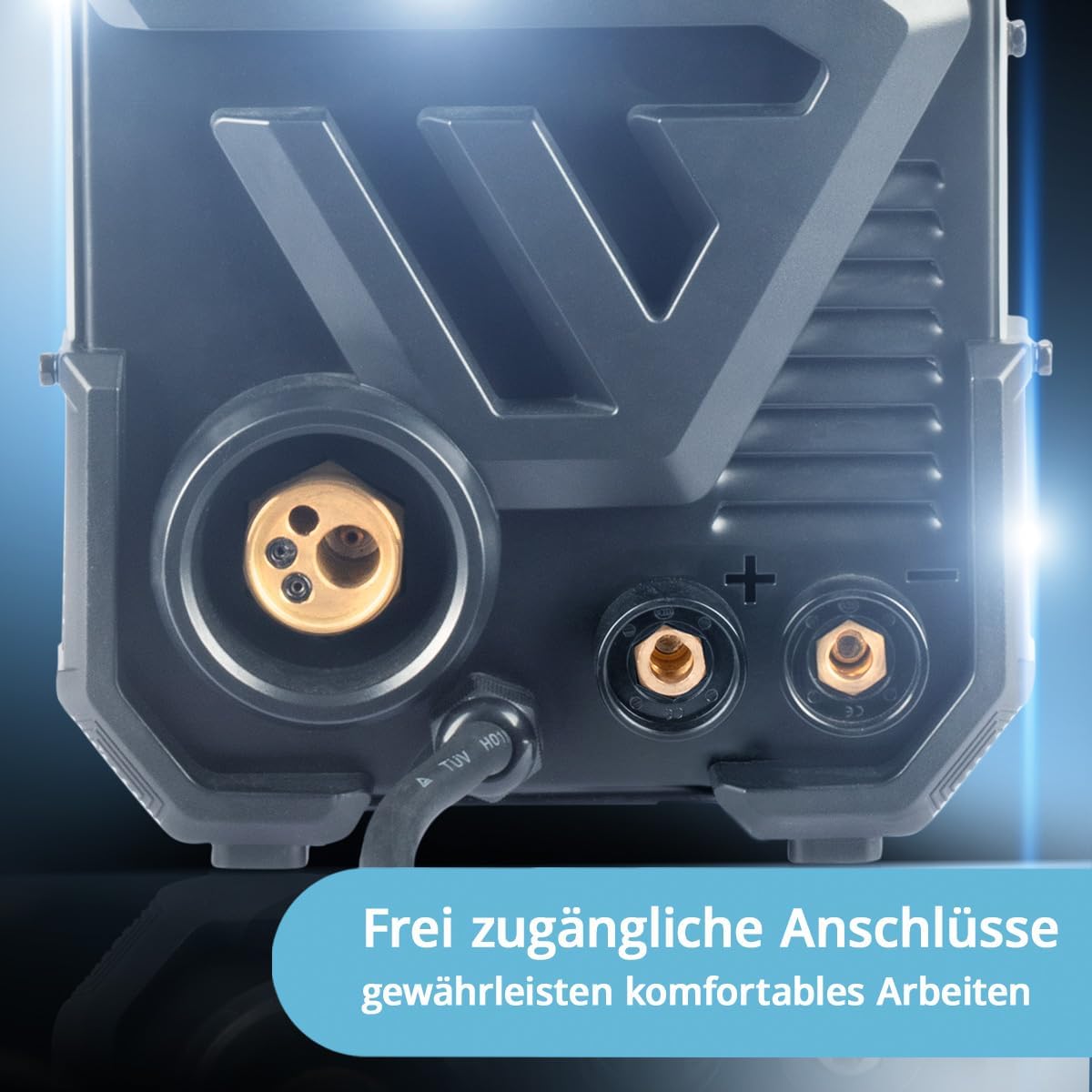 STAHLWERK Schweißgerät MIG/MAG 200 ST – Vollausstattung – IGBT Inverter mit 200 A, Schutzgasgerät mit synergischem Drahtvorschub, FLUX/Fülldraht geeignet, Lift-TIG und MMA/E-Hand (ARC) funktionsfähig