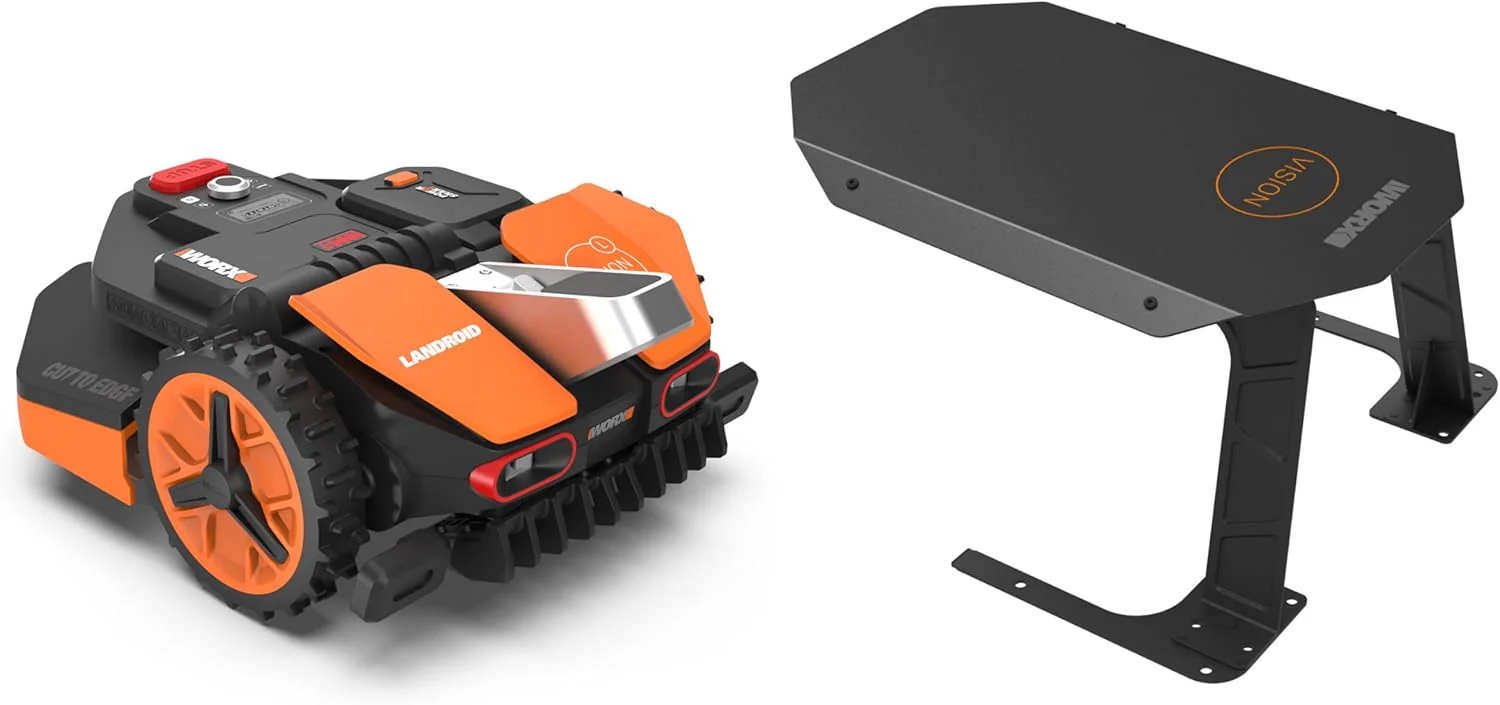 WORX Landroid M WR141E robotmaaier/accugrasmaaier voor kleine tuinen tot 500 m2/zelfrijdende grasmaaier voor een nette gazonsnit, veelkleurig