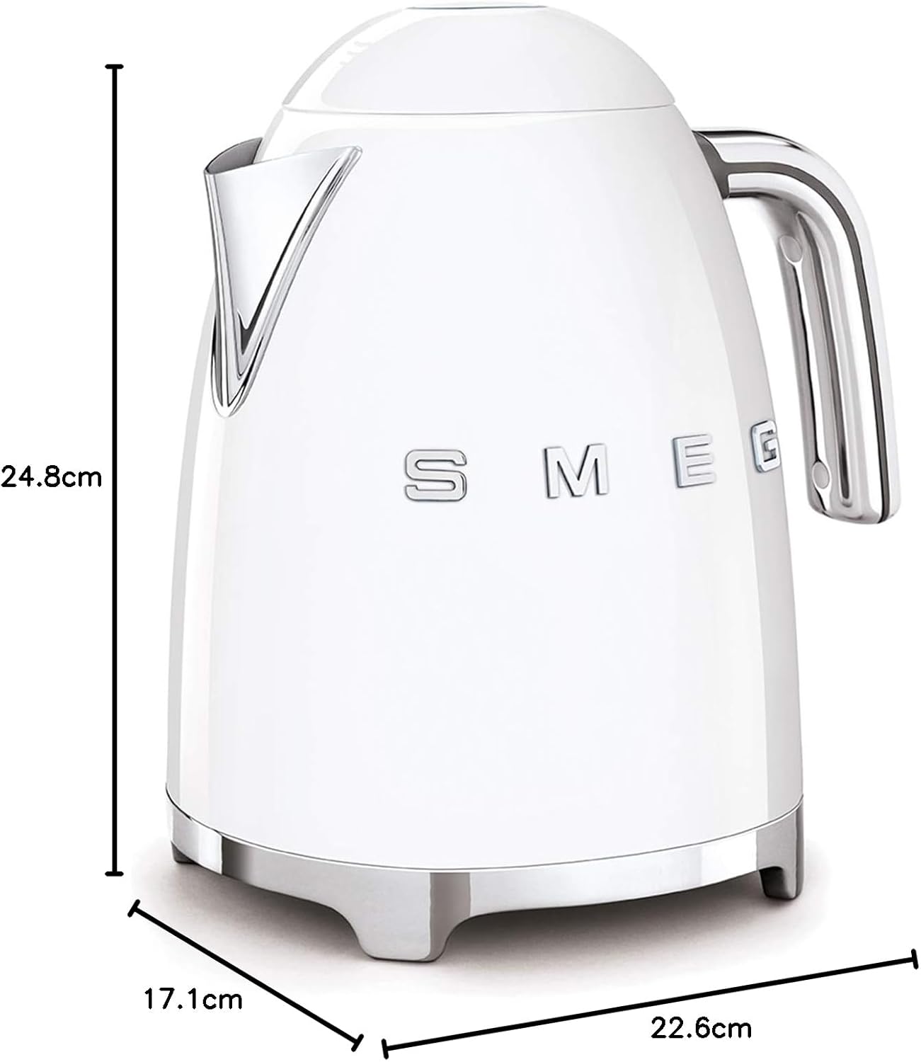 Smeg, 2x2 TSF01CREU -Toaster, 2 Schlitze für 2 Scheiben, 6 Vergoldungsniveaus, Heizfunktion, Abtau- und Bagel- Funktion, Sammelschublade, 950W, Creme