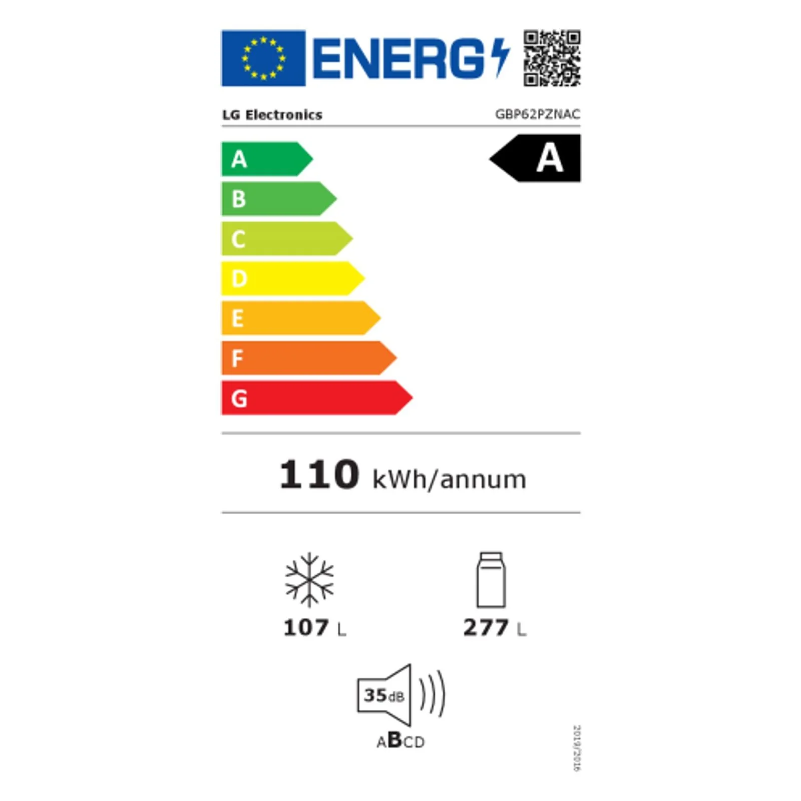 2025 LG Koel-vriescombinatie GBP62PZNAC Inverter Linear Compressor