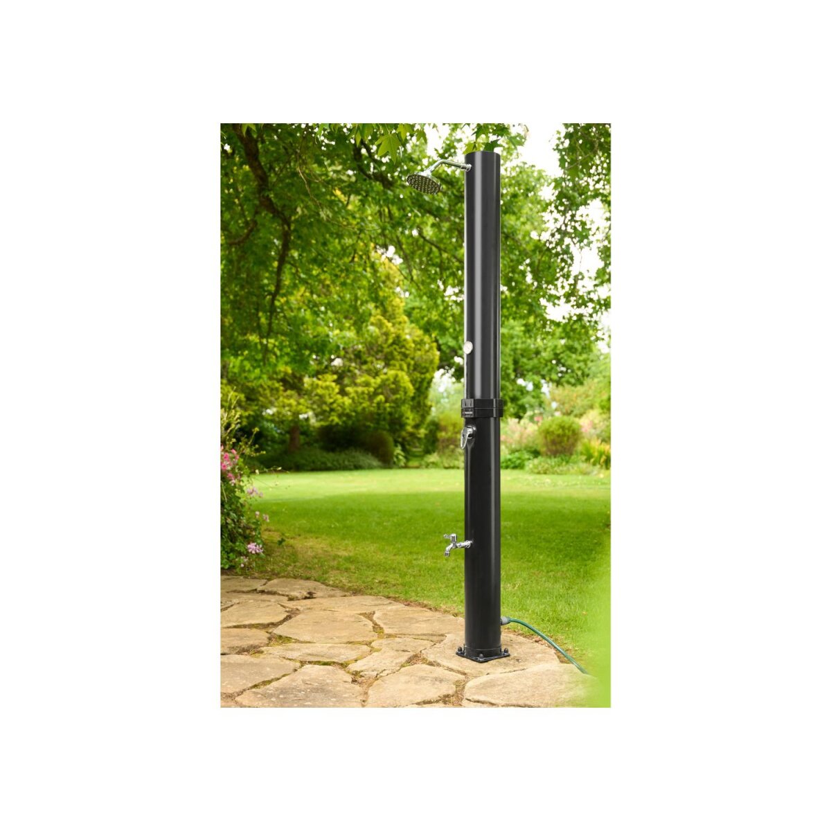 PARKSIDE® Solardusche, großer Duschkopf in Chromoptik - B-Ware Transportschaden Kosmetisch