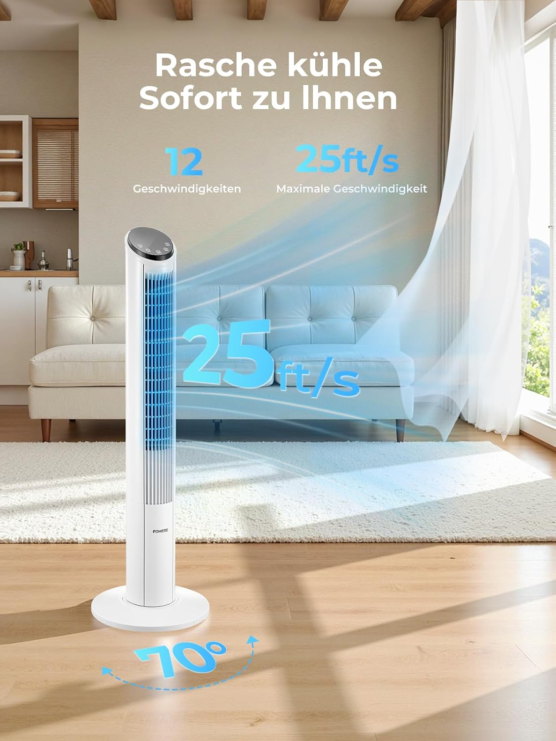 Turmventilator sehr Leise (