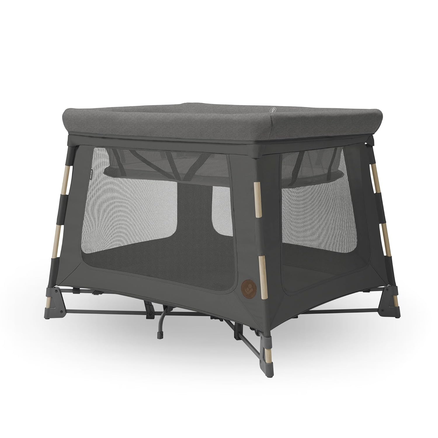 Maxi-Cosi Swift 3-in-1 reiswieg baby, wieg, 0-3,5 jaar, tot 15 kg, in hoogte verstelbare reiswieg, 2-in-1 matras, ultralicht, in 1 seconde inklapbaar, reistas, Eco Care, Beyond Grey