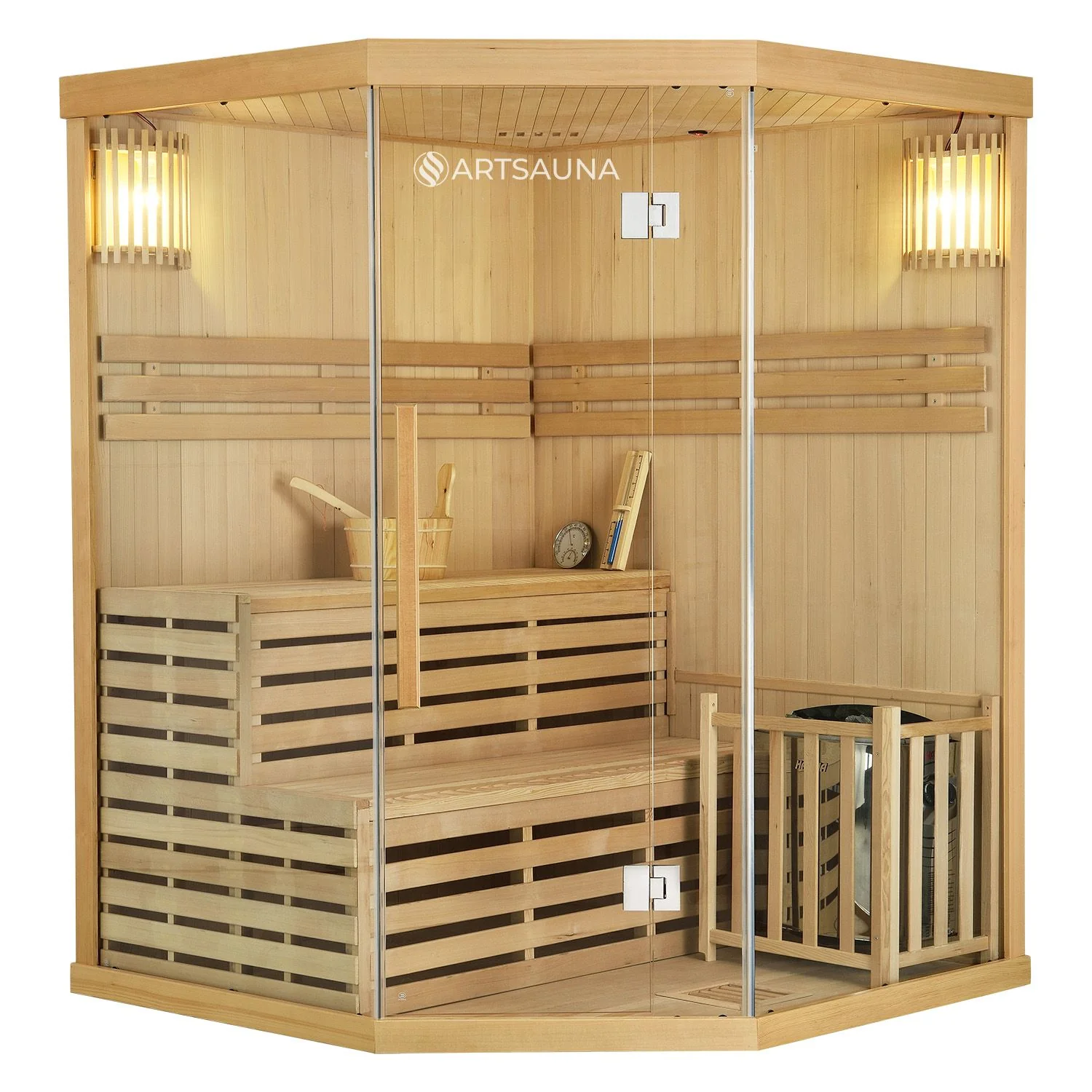 2025 Finnische Saunakabine Espoo 150 Premium