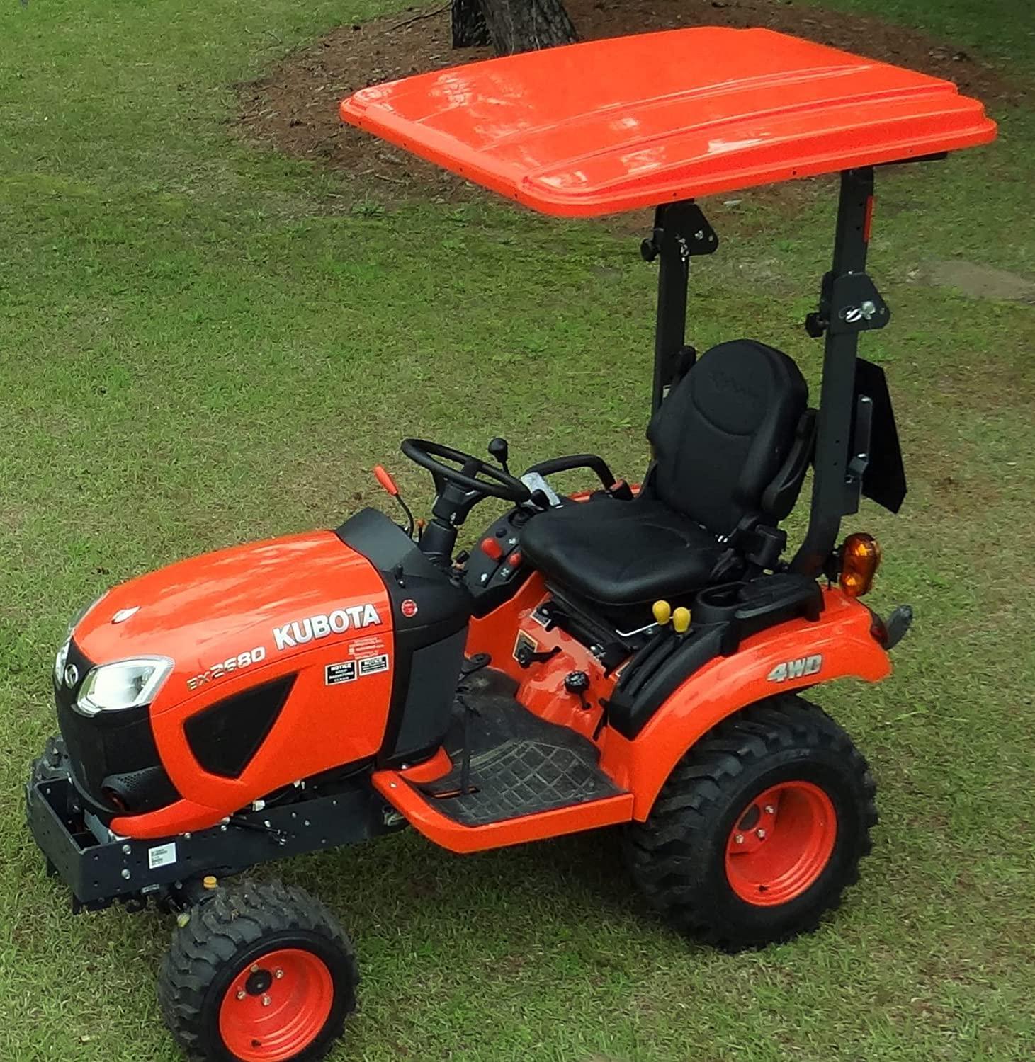 Oranje tractordak (45�� x 50��) �C compatibel met Kubota, inclusief montagemateriaal