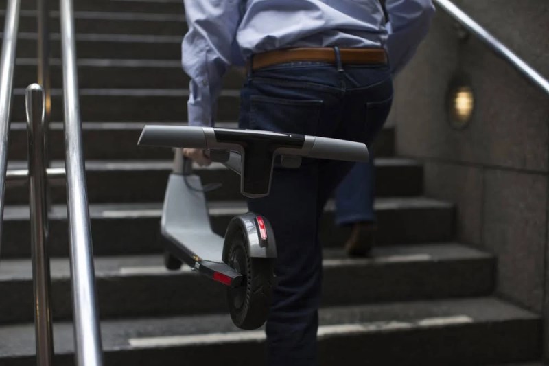 Unagi – The Model One E350 Ultralight Foldable Electric Scooter 15mi Max Operating Range & 15.5mph Max Speed – Grey