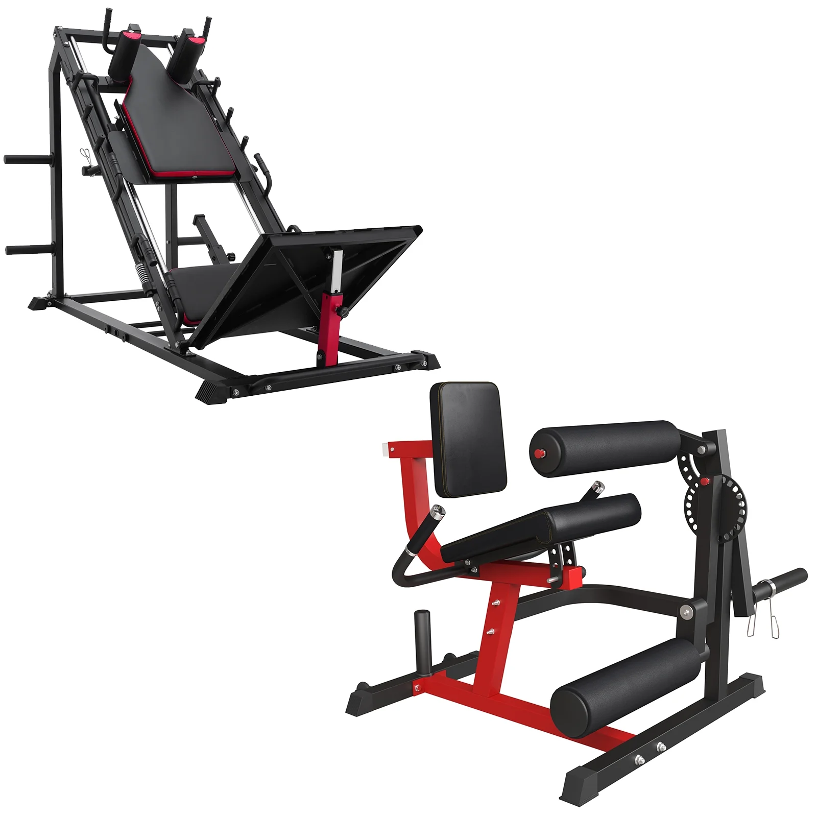 2025 Syedee Beenspiermachine, Hack Squat en Leg Extension �C Complete Benentrainingsstation voor Thuis Gyms