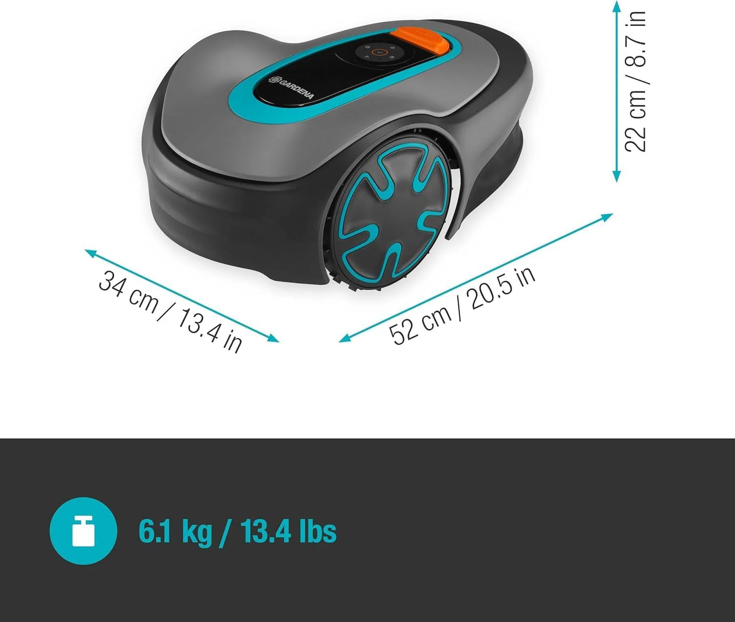 Gardena M?hroboter SILENO minimo 250 m2: intelligenter Rasenm?her mit optimaler Konnektivit?t, mit Gardena Bluetooth App programmierbar, DE-Version (15201-20)