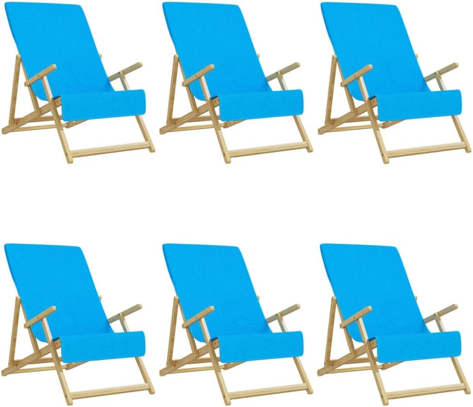 Furniture Select Strandtücher 6 Stück türkis 60x135 cm Stoff 400 GSM
