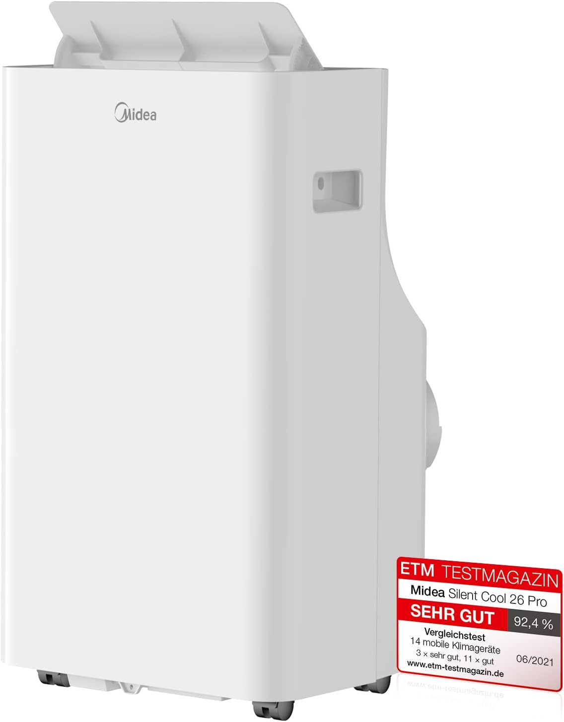Midea Mobiles Klimagerät Real Cool 35, 12000 BTU, Raumgröße bis 117m³(43㎡), APP-Steuerung/Alexa/Google Home/IFTTT, Mobile, Weiß
