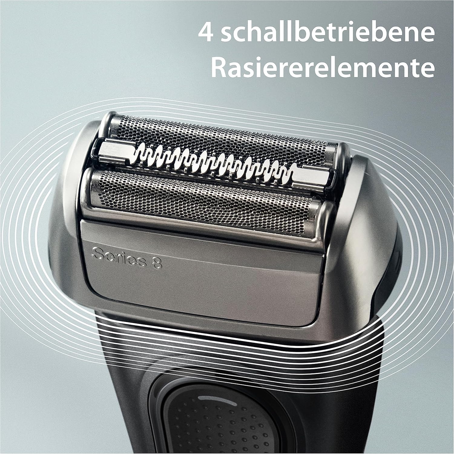 Braun Series 8 Rasierer Herren Elektrisch mit 4+1 Scherkopf, Elektrorasierer, Präzisions-Langhaarschneider, Reinigungsstation, 60 Min Laufzeit, Wet & Dry, Made in Germany, 8560cc, schwarz