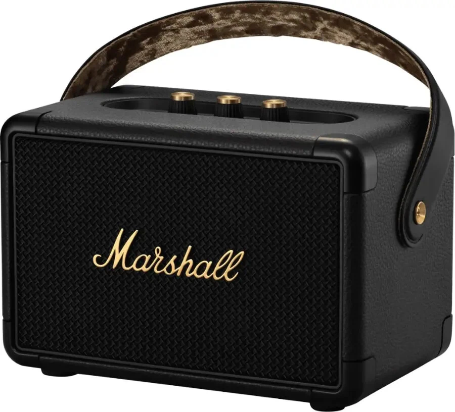 Marshall Kilburn II Draagbare Bluetooth Speaker, Zwart en Messing