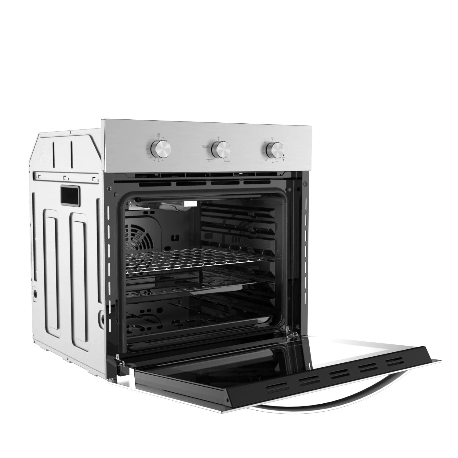 2025 Empava 24 Inch Gas Wall Oven met Propaan en 2,3 Cubieke Voet �C Roestvrijstalen Convectieventilator �C Model EMPV-24WO11L