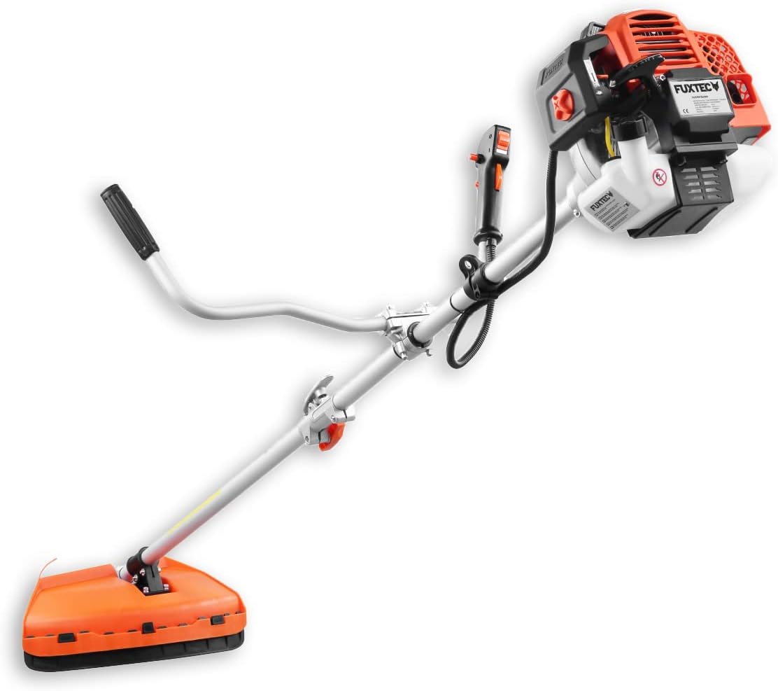 FUXTEC Benzin Motorsense FX-MS152 mit 52 cc, 2in1 Multitool, Profi-Tragegurt und 3 PS Leistung Trimmer Rasentrimmer Freischneider fs Faden 2-Takt, getestet in der Oberklasse mit Note 1,4 Easy Starter