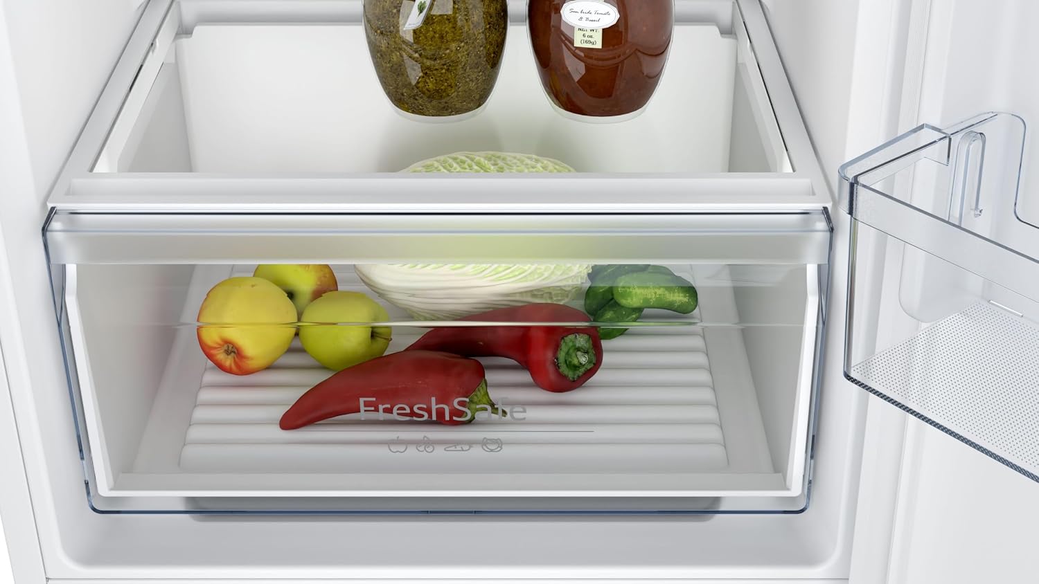 Neff KI5861SE0, N 30, FreshSafe, Kühl-Gefrierkombination 177,2x54,1cm, Nutzinhalt gesamt: 265; 39 dB, Kühlraum: 182, Gefrierraum: 83 Nutzinhalt, Made in Germany, Schleppscharnier