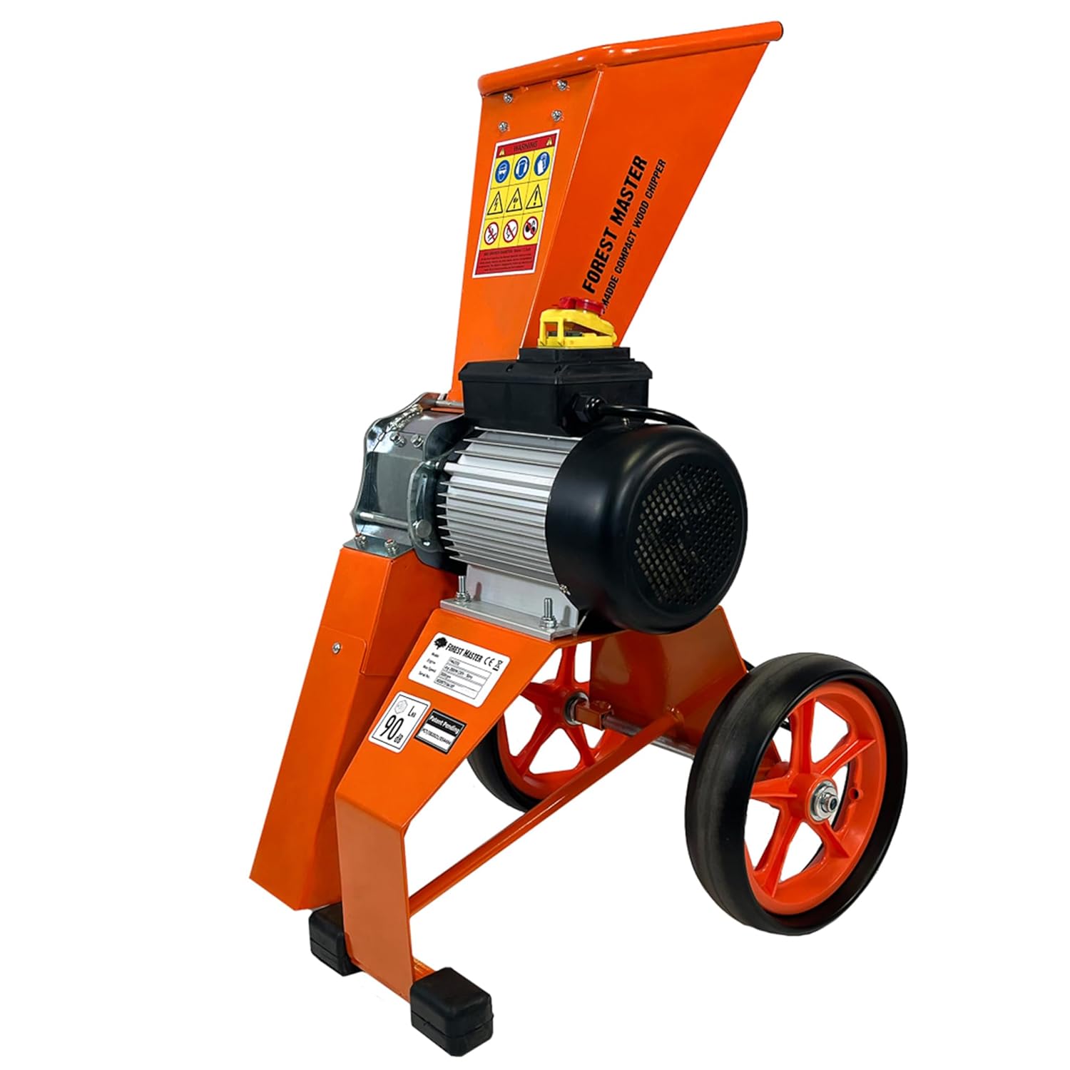 Forest Master FM4DD-MUL Elektrischer 4-PS-Kompaktholzhäcksler / Häcksler / Mulcher für den Garten