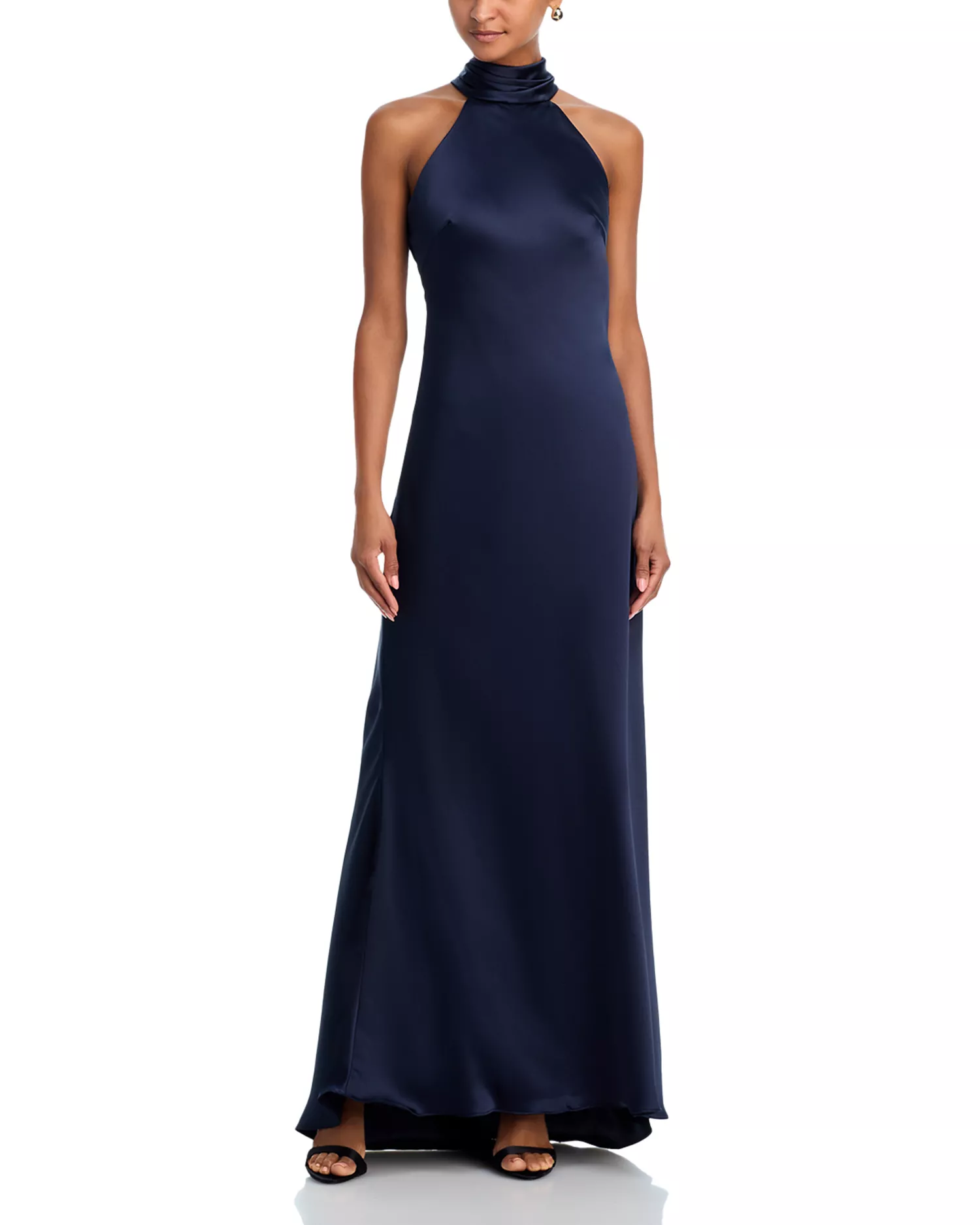 Aqua Women’s Sleeveless Satin Gown