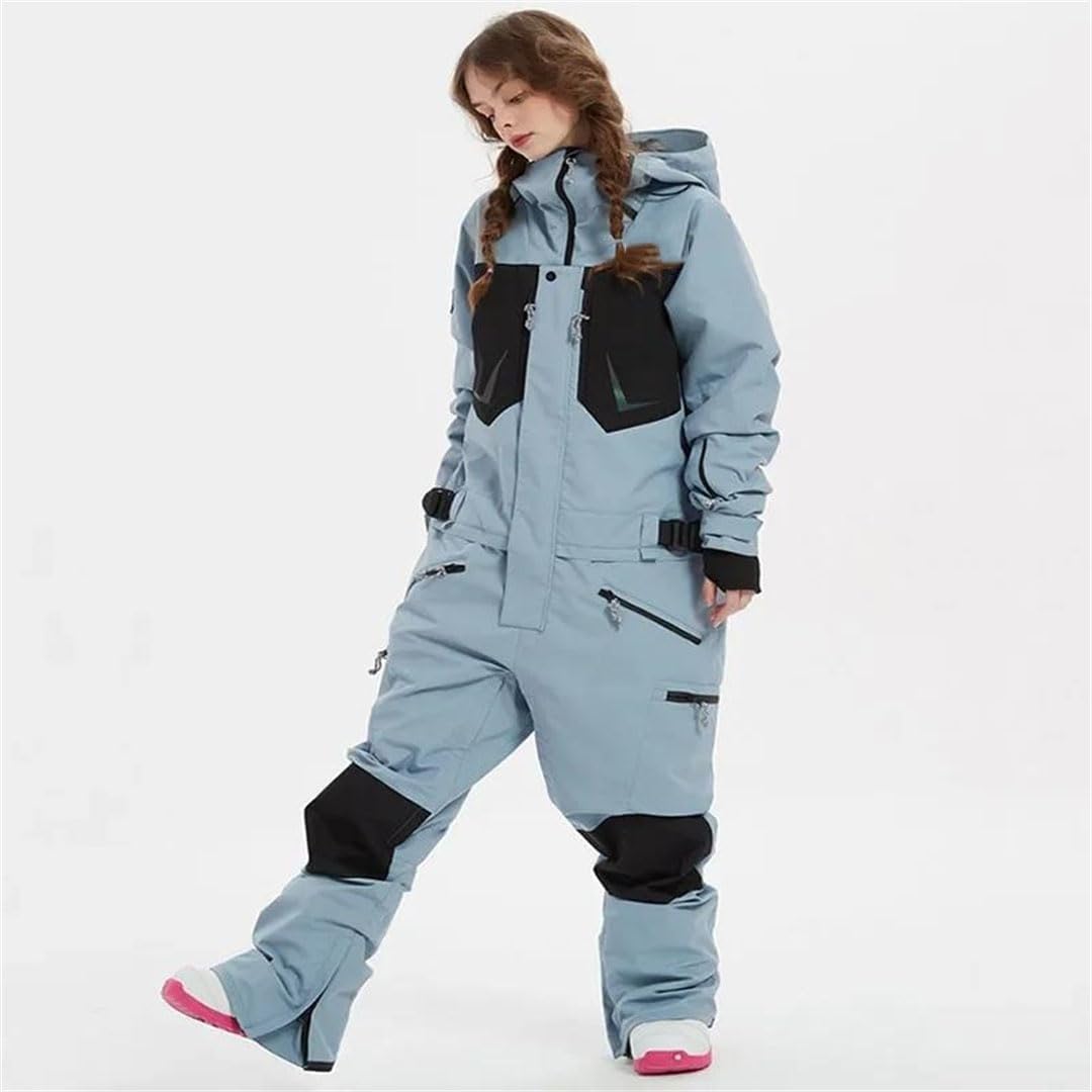 Damen Winter Skianzug Outfit Frauen Jacken Schneekleidung Outfit Outdoor Sport Skifahren Snowboard Thermobekleidung Lila XS