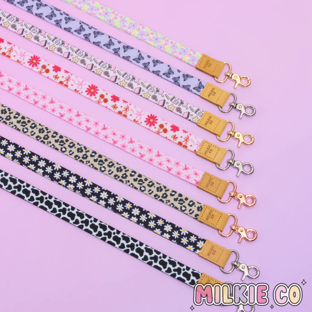 Teacher Vibes Fabric Lanyard
