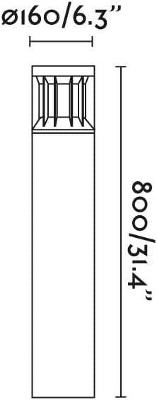 Faro Barcelona 751112C - SCREEN 800 Signallampe dunkelgrau 3000K 180º CASAMBI